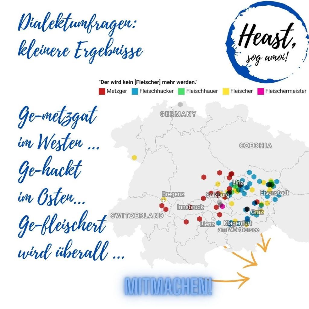 Wer das Fleisch verarbeitet … im Dialekt